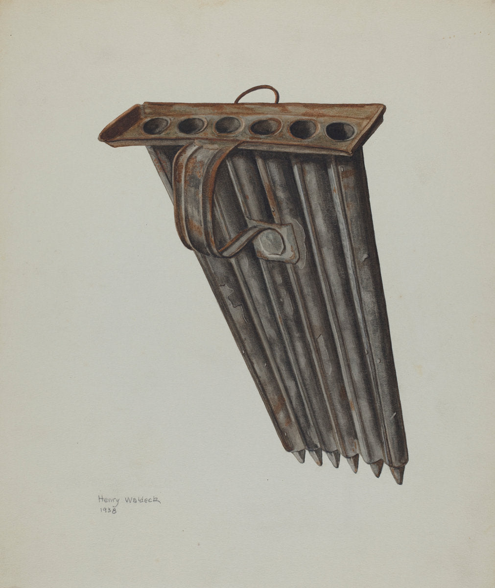 Candle Mold by Henry Waldeck (American, active c. 1935), 16X12"(A3)Poster Print