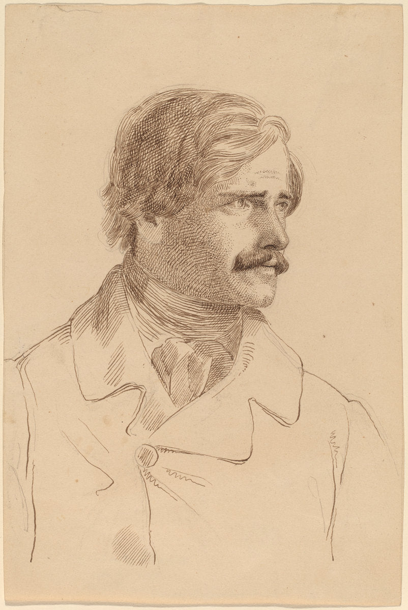 The Artist's Brother - Richard Greenough (?) by Horatio Greenough (American, 1805 - 1852), 16X12"(A3)Poster Print