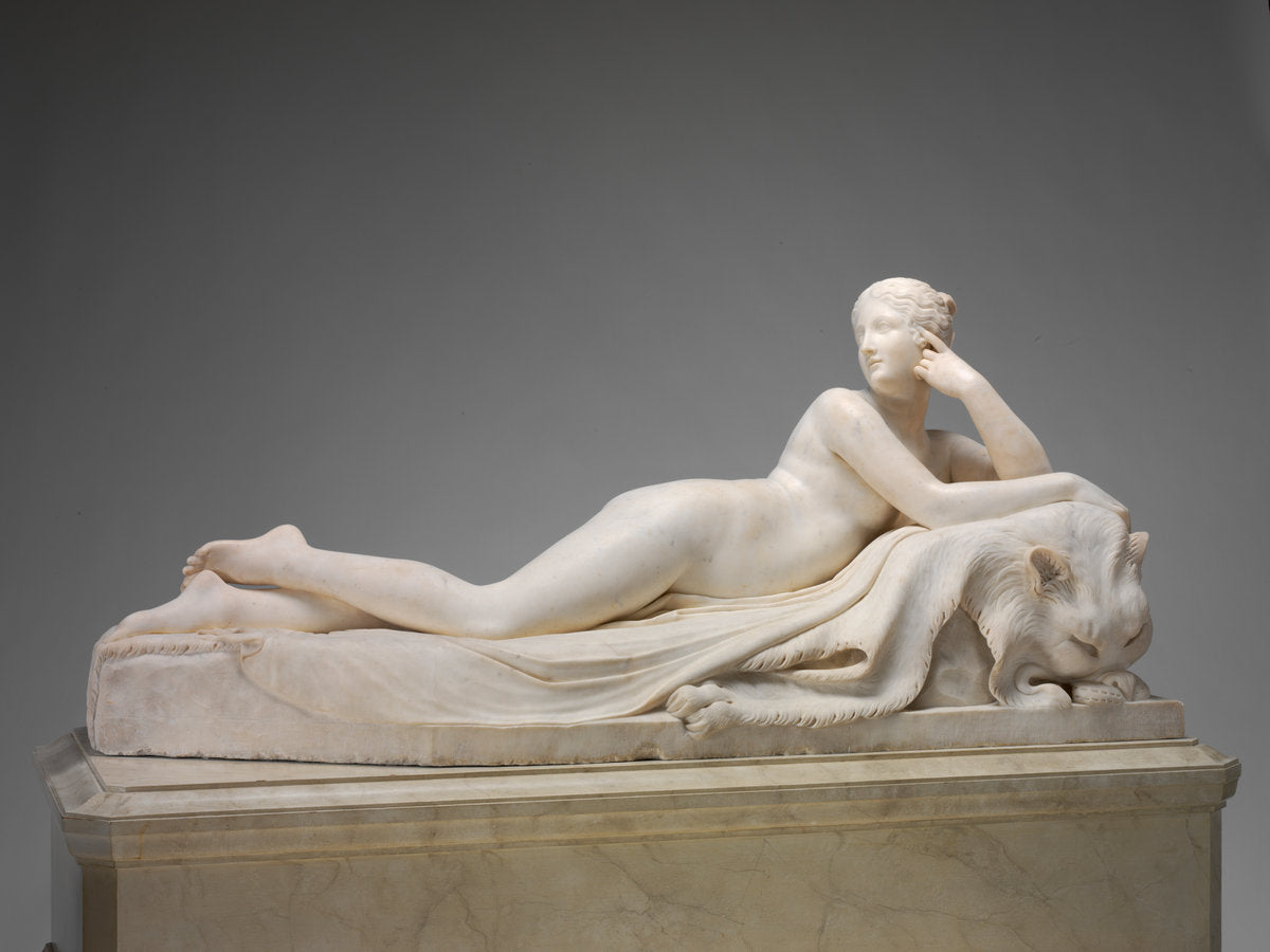 Naiad by Antonio Canova (Italian, 1757 - 1822), 16X12"(A3)Poster Print