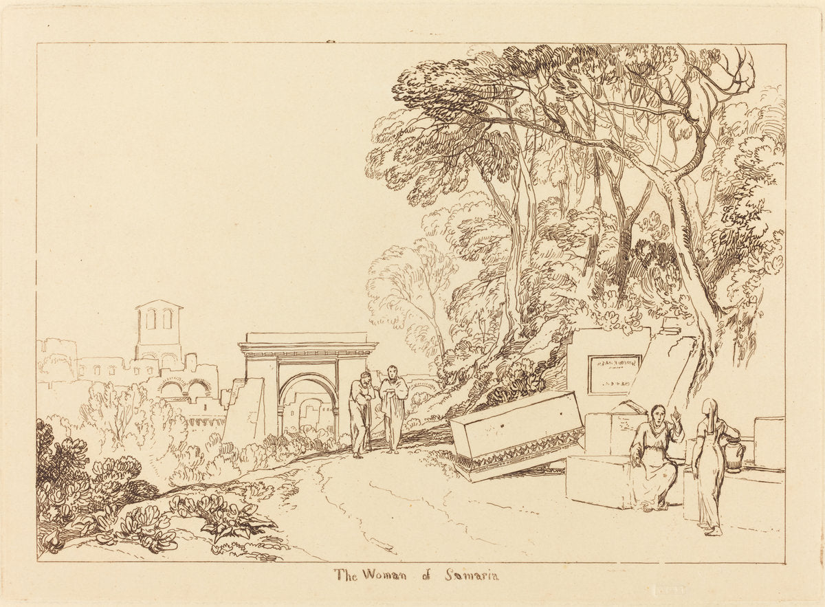 The Woman of Samaria by Joseph Mallord William Turner (British, 1775 - 1851), 16X12"(A3)Poster Print