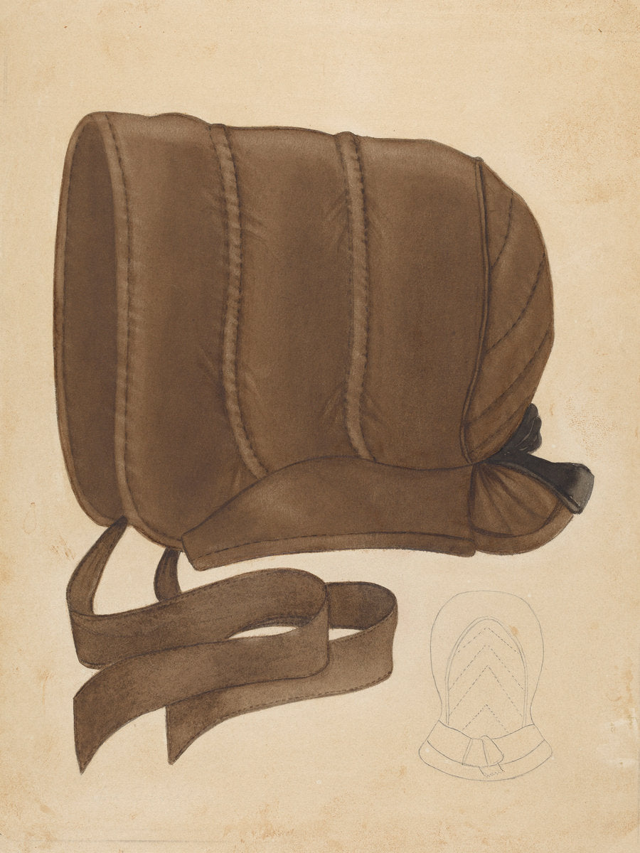 c. 1940 by American 20th Century (Silk Bonnet), 16X12"(A3)Poster Print