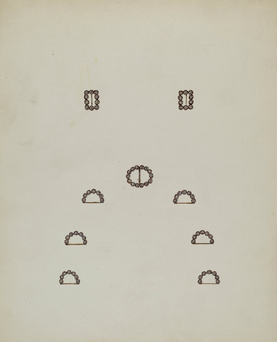 Slides and Buckles by Mary Fitzgerald (American, active c. 1935), 16X12"(A3)Poster Print