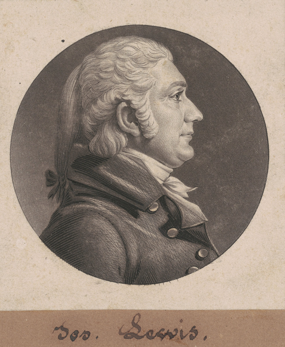 Joseph C. Lewis II by Charles B. J. Févret de Saint-Mémin (French, 1770 - 1852), 16X12"(A3)Poster Print