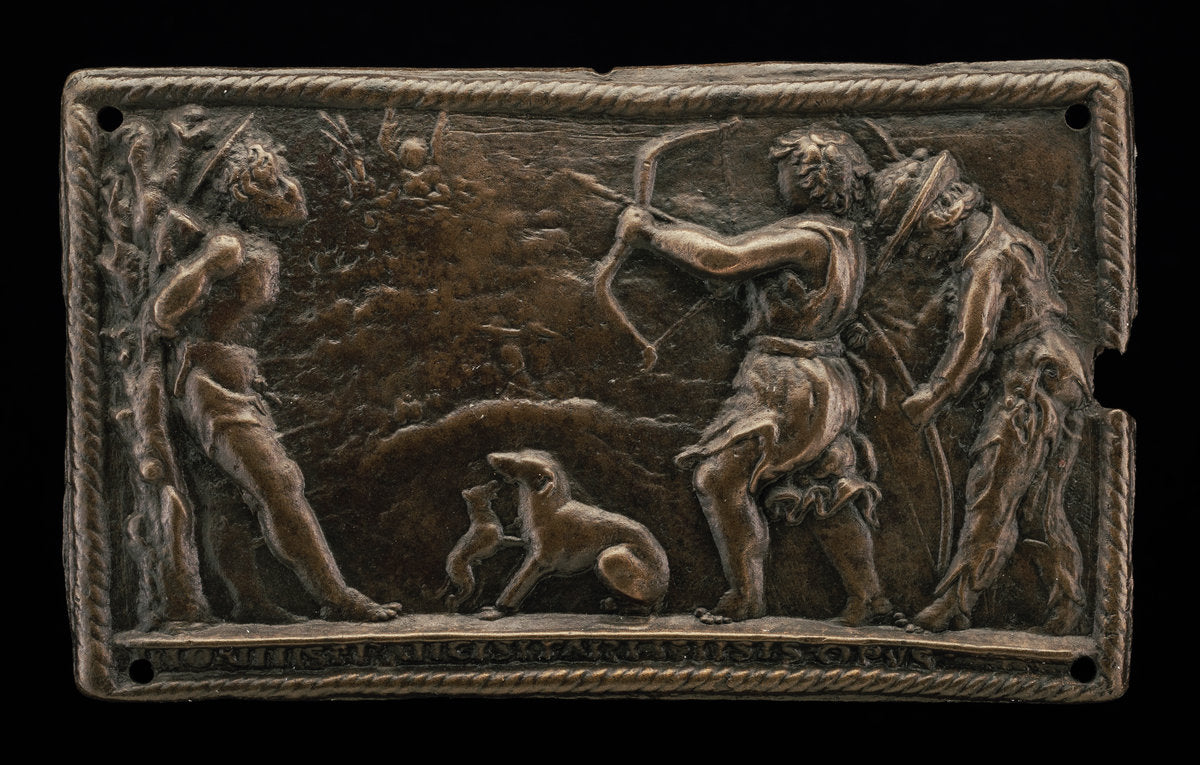 Martyrdom of Saint Sebastian by Gianfrancesco Enzola (Parmese, active 1455/1478), 16X12"(A3)Poster Print