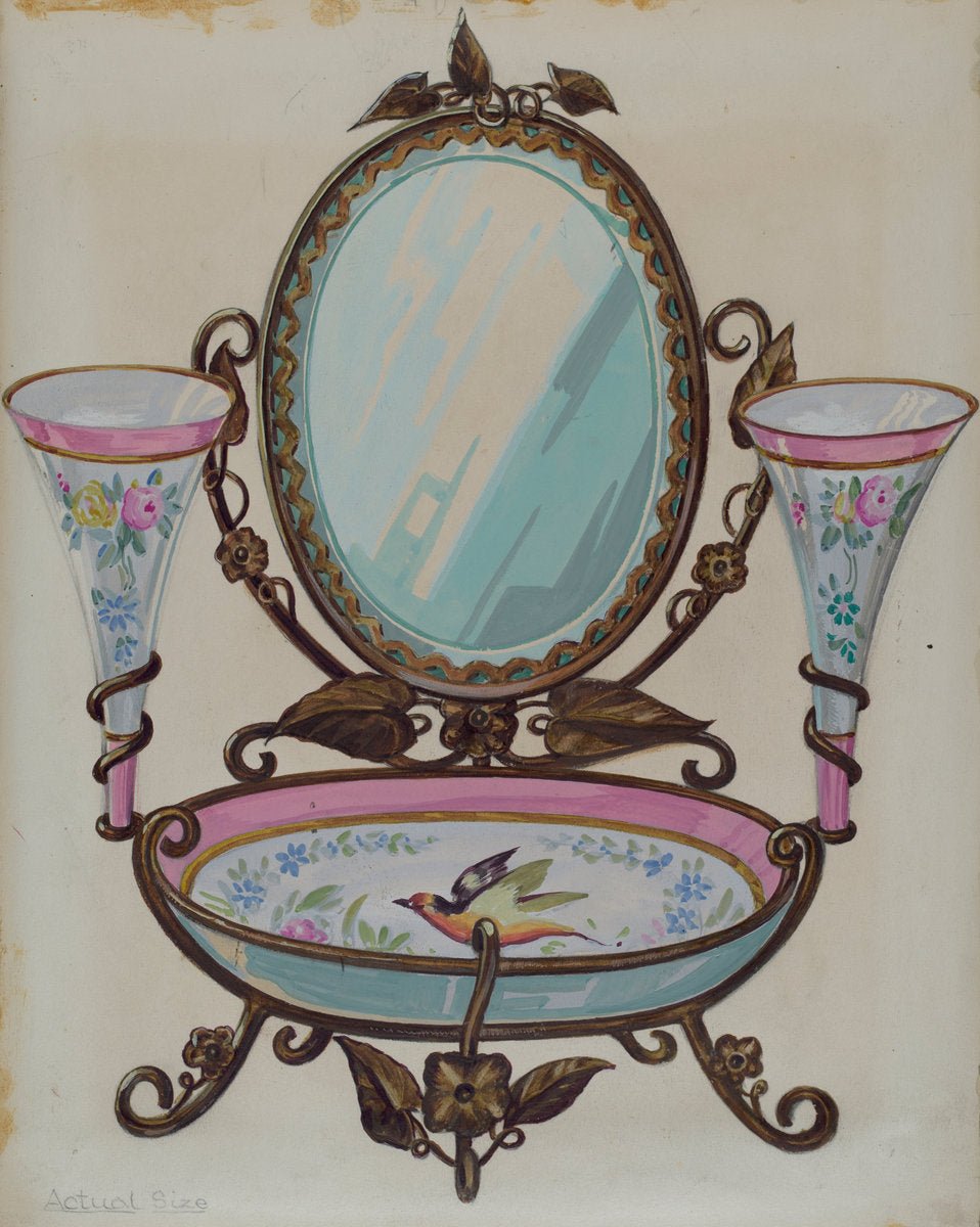 Ladies Toilet Set by William Vergani (American, active c. 1935), 16X12"(A3)Poster Print