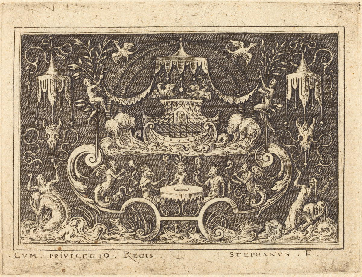 The Deluge by Etienne Delaune (French, 1518/1519 - 1583), 16X12"(A3)Poster Print