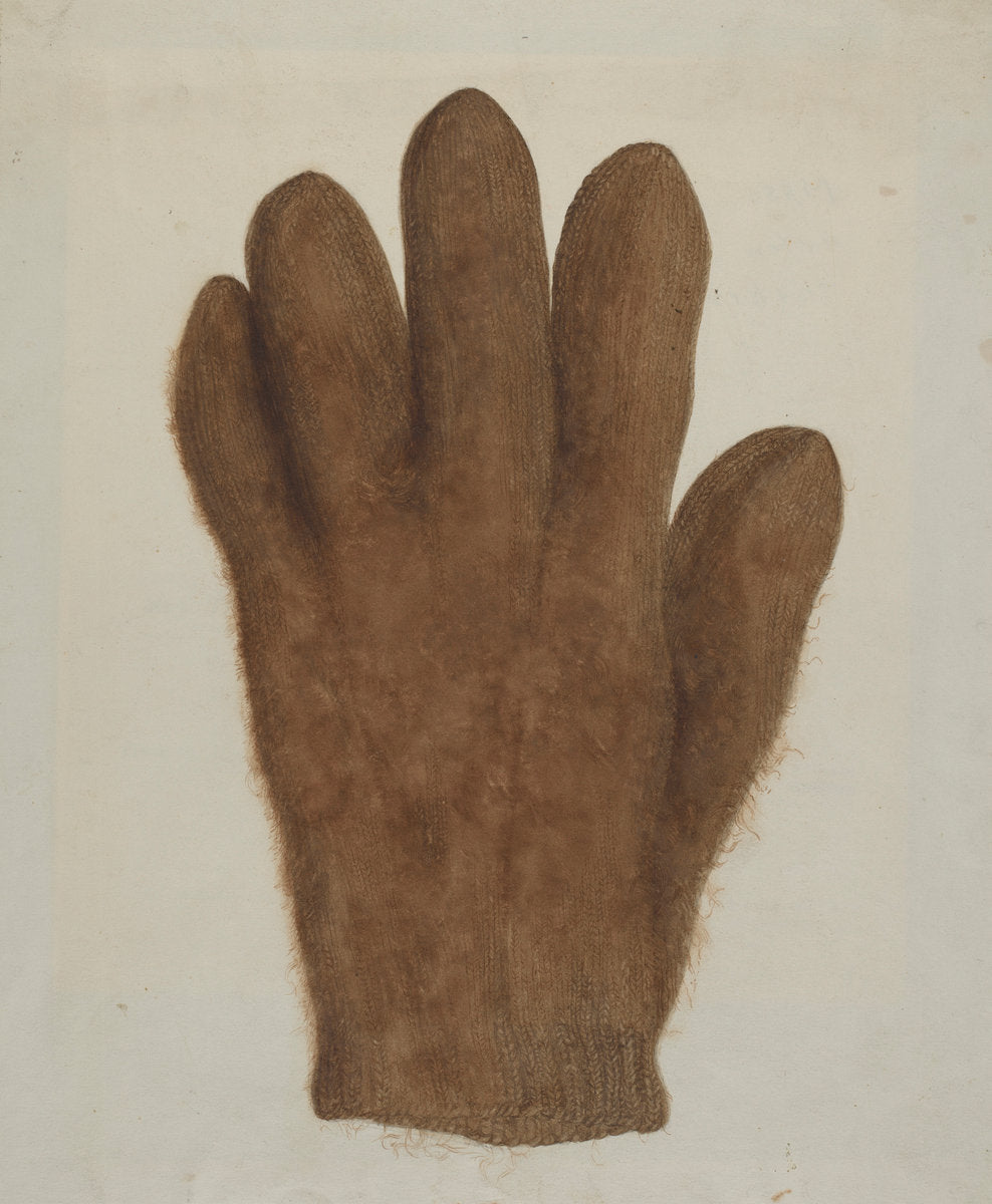 Shaker Glove by Helen E. Gilman (American, born 1913), 16X12"(A3)Poster Print