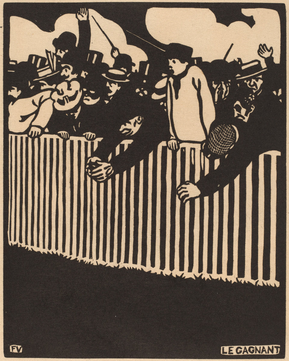 Le Gagnant (The Winner) by Félix Vallotton (French, 1867 - 1939), 16X12"(A3)Poster Print