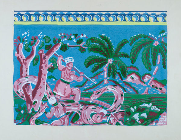 Bandbox Paper by Martin Partyka (American, active c. 1935), 16X12"(A3)Poster Print