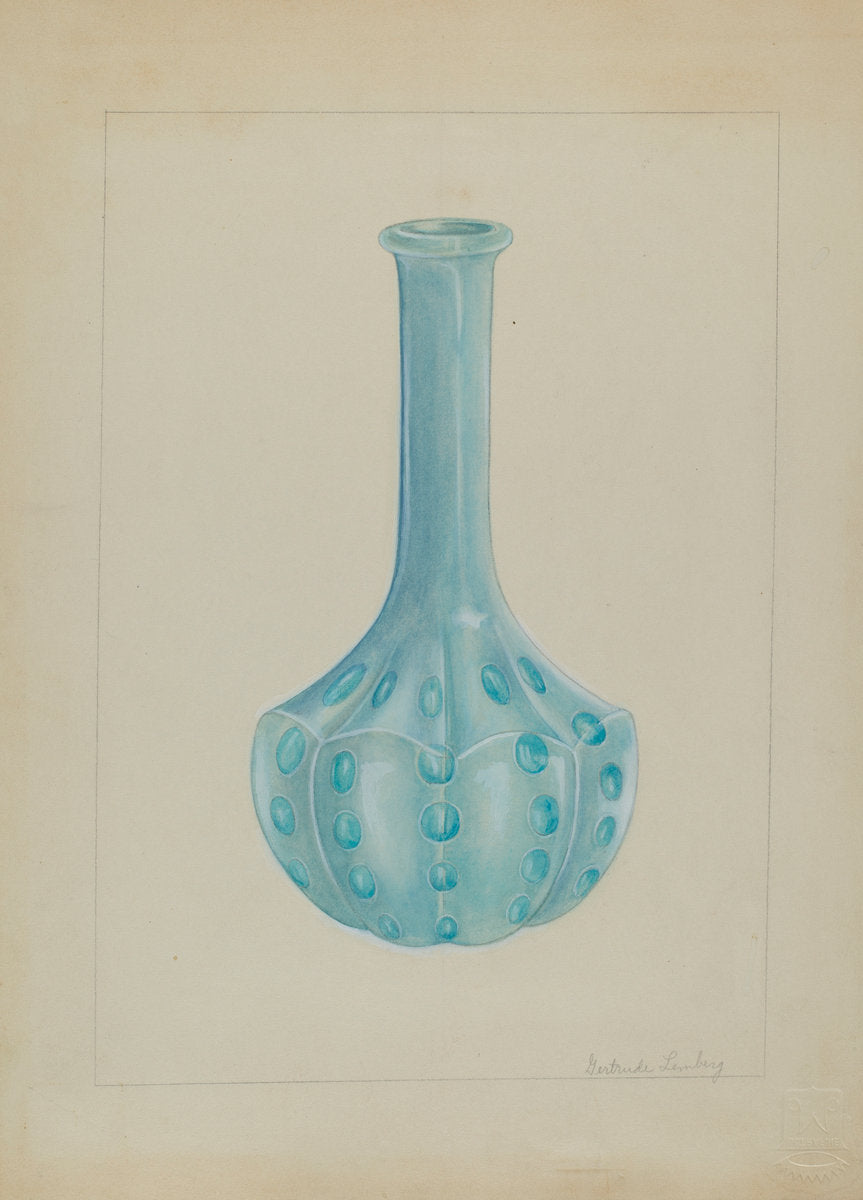 Bottle by Gertrude Lemberg (American, active c. 1935), 16X12"(A3)Poster Print