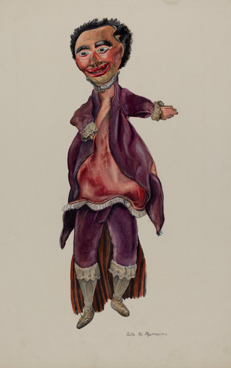 The Doctor Marionette by Ruth Abrams (American, active c. 1935), 16X12"(A3)Poster Print