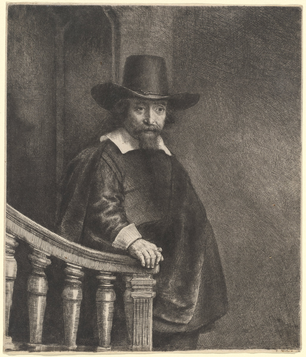 Ephraim Bonus by Rembrandt van Rijn (Dutch, 1606 - 1669), 16X12"(A3)Poster Print