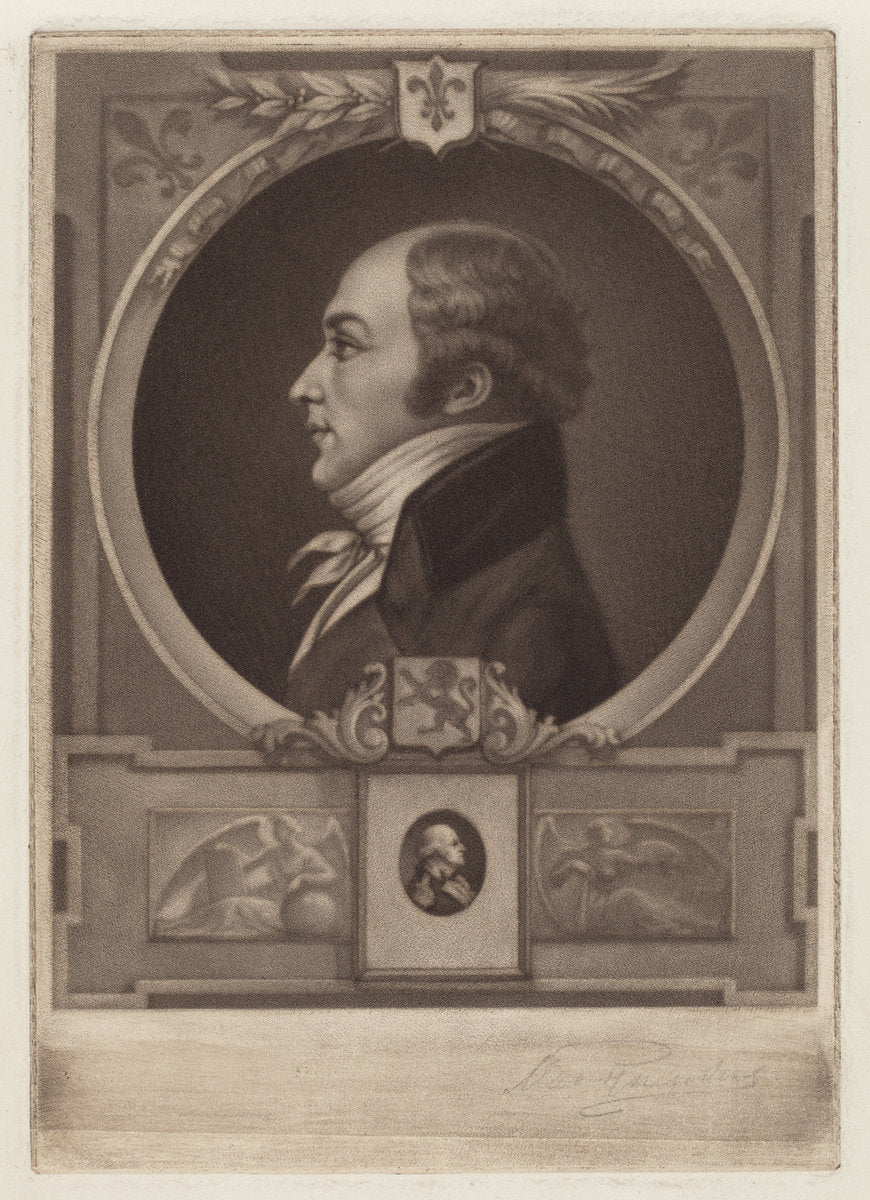 Charles Balthazar Julien Févret de Saint-Mémin by Max Rosenthal, after Charles B. J. Févret de Saint-Mémin (American, 1833 - 1918), 16X12"(A3)Poster Print