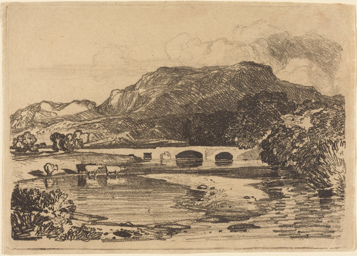 Tan y Bwlch, North Wales by John Sell Cotman (British, 1782 - 1842), 16X12"(A3)Poster Print