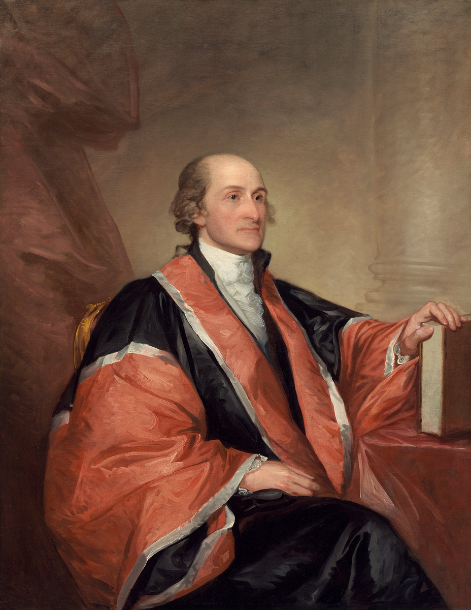 John Jay by Gilbert Stuart (American, 1755 - 1828), 16X12"(A3)Poster Print