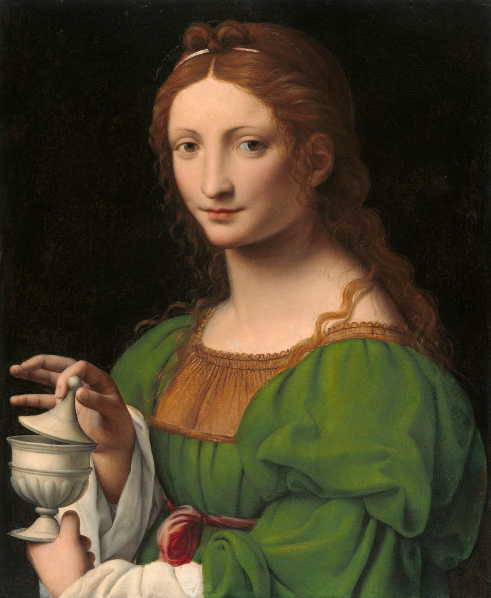 The Magdalen by Bernardino Luini (Milanese, c. 1480 - 1532), 16X12"(A3)Poster Print