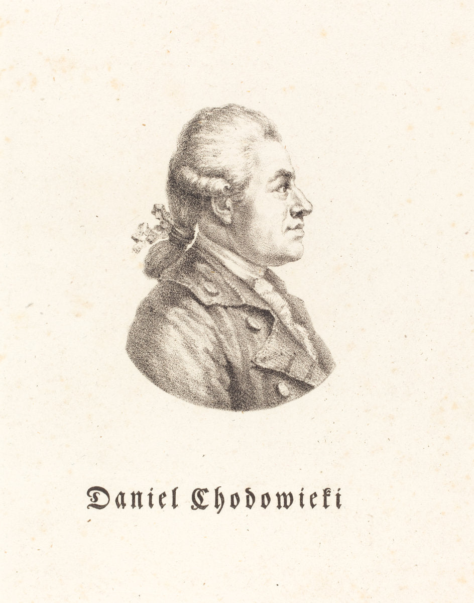 Daniel Chodowiecki by Maximilian Franck after Adrian Zingg (German, c. 1780 - 1830 or after), 16X12"(A3)Poster Print