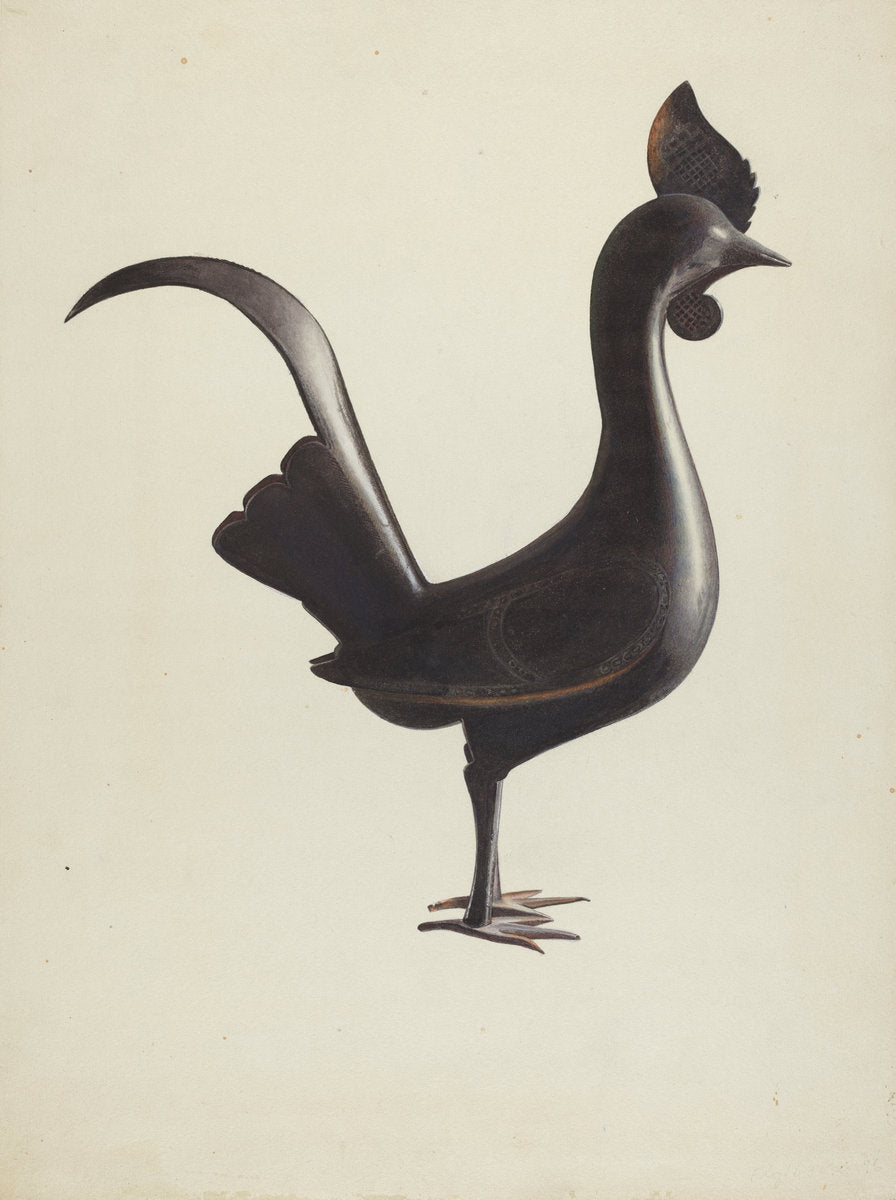 c. 1940 by American 20th Century (Small Iron Cock), 16X12"(A3)Poster Print
