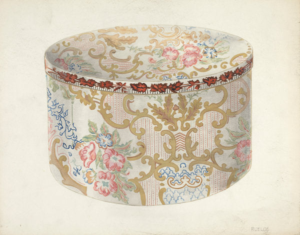 Bandbox by Eleanor Ruelos (American, active c. 1935), 16X12"(A3)Poster Print