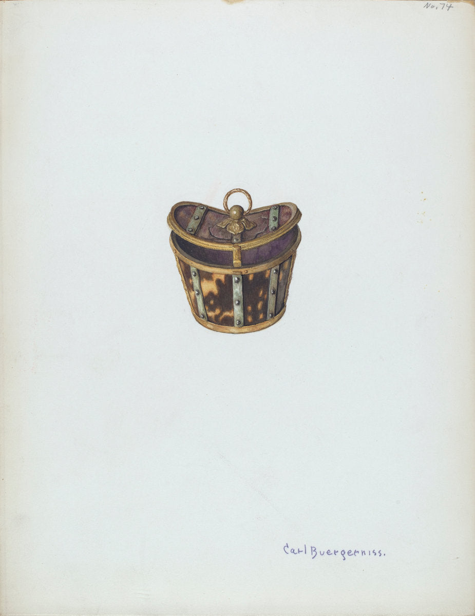 Box for Small Jewelry by Carl Buergerniss (American, 1877 - 1956), 16X12"(A3)Poster Print