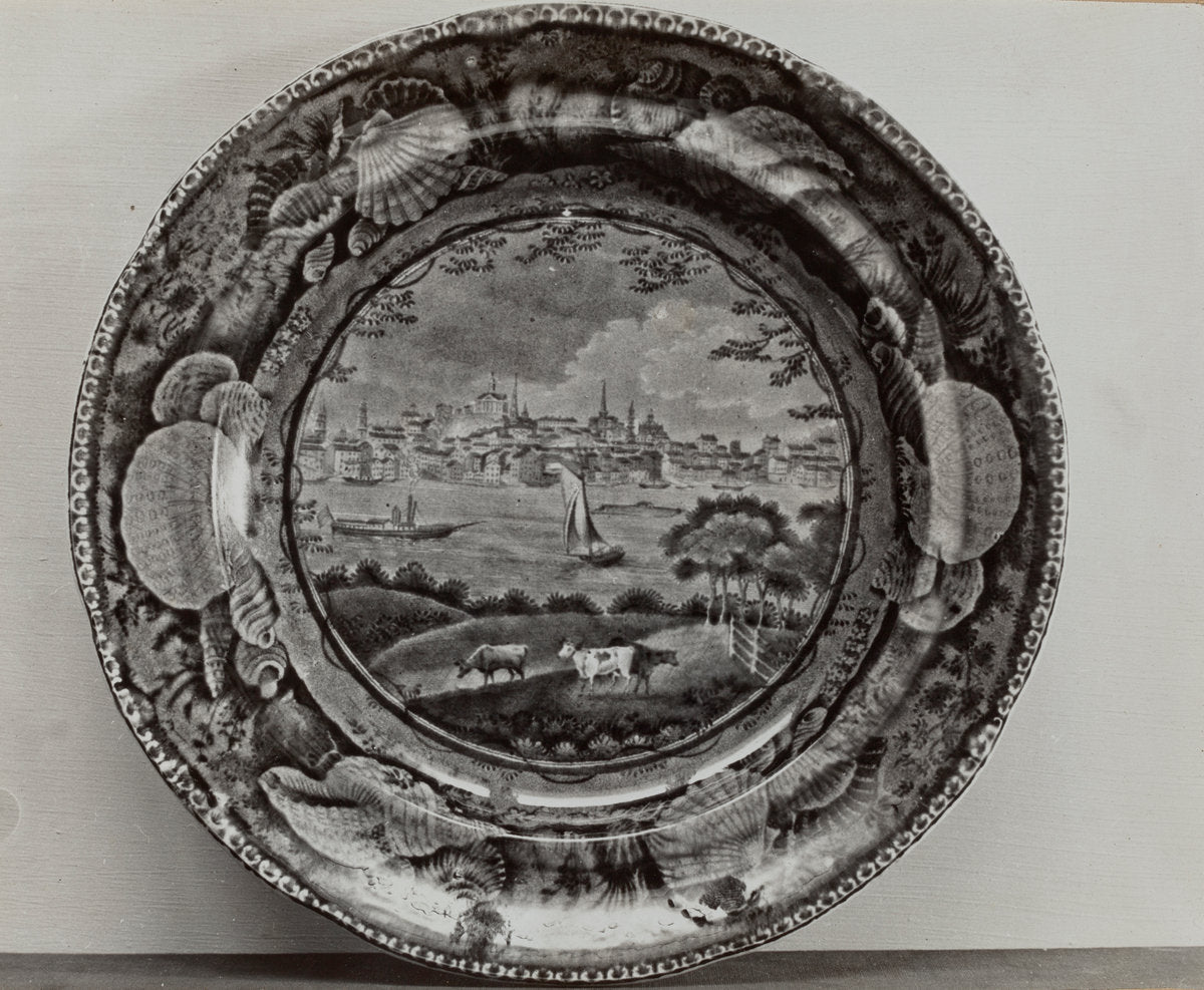 Plate - "Albany, NY" by Helmut Hiatt (American, active c. 1935), 16X12"(A3)Poster Print