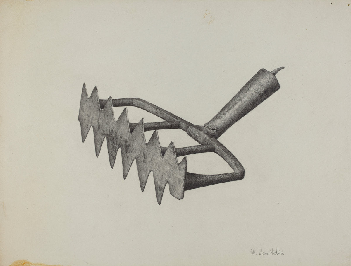 Oven Scraper by Maurice Van Felix (American, active c. 1935), 16X12"(A3)Poster Print