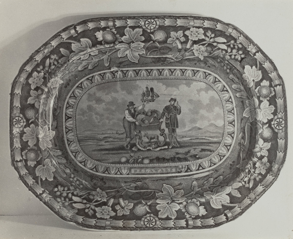 Platter - "Delaware Arms" by Helmut Hiatt (American, active c. 1935), 16X12"(A3)Poster Print