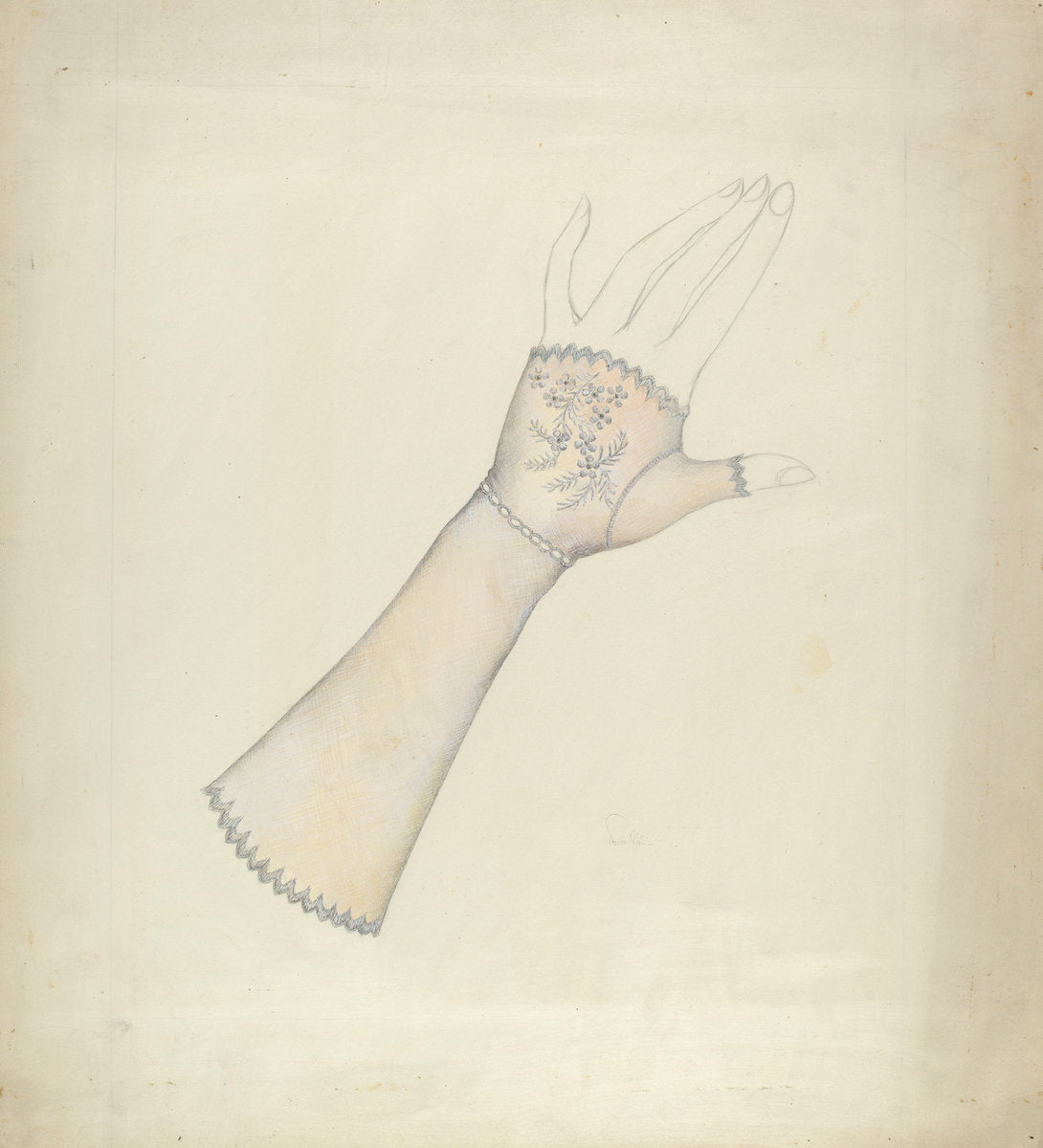 Mitt by Marie Alain (American, active c. 1935), 16X12"(A3)Poster Print