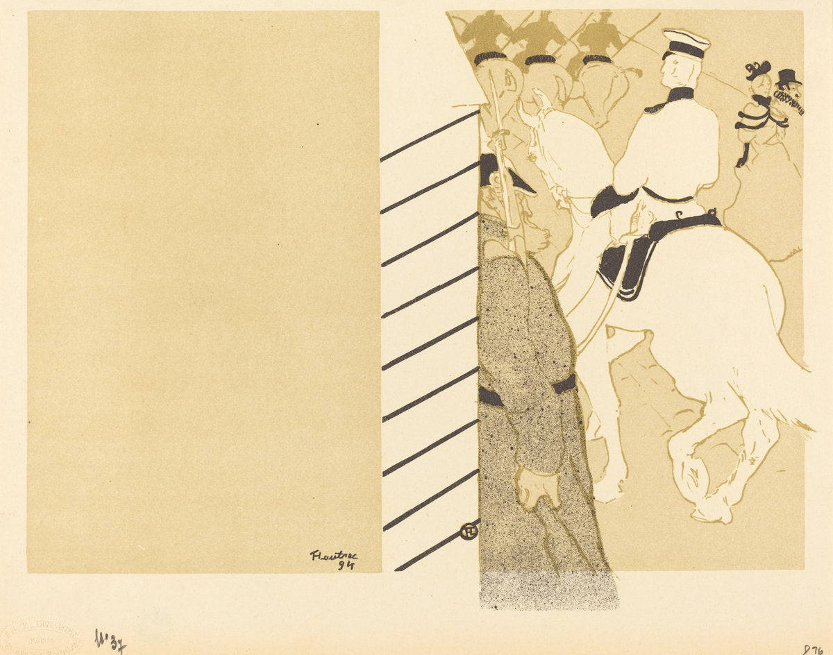 German Babylon (Babylone d'Allemagne) by Henri de Toulouse-Lautrec (French, 1864 - 1901), 16X12"(A3)Poster Print