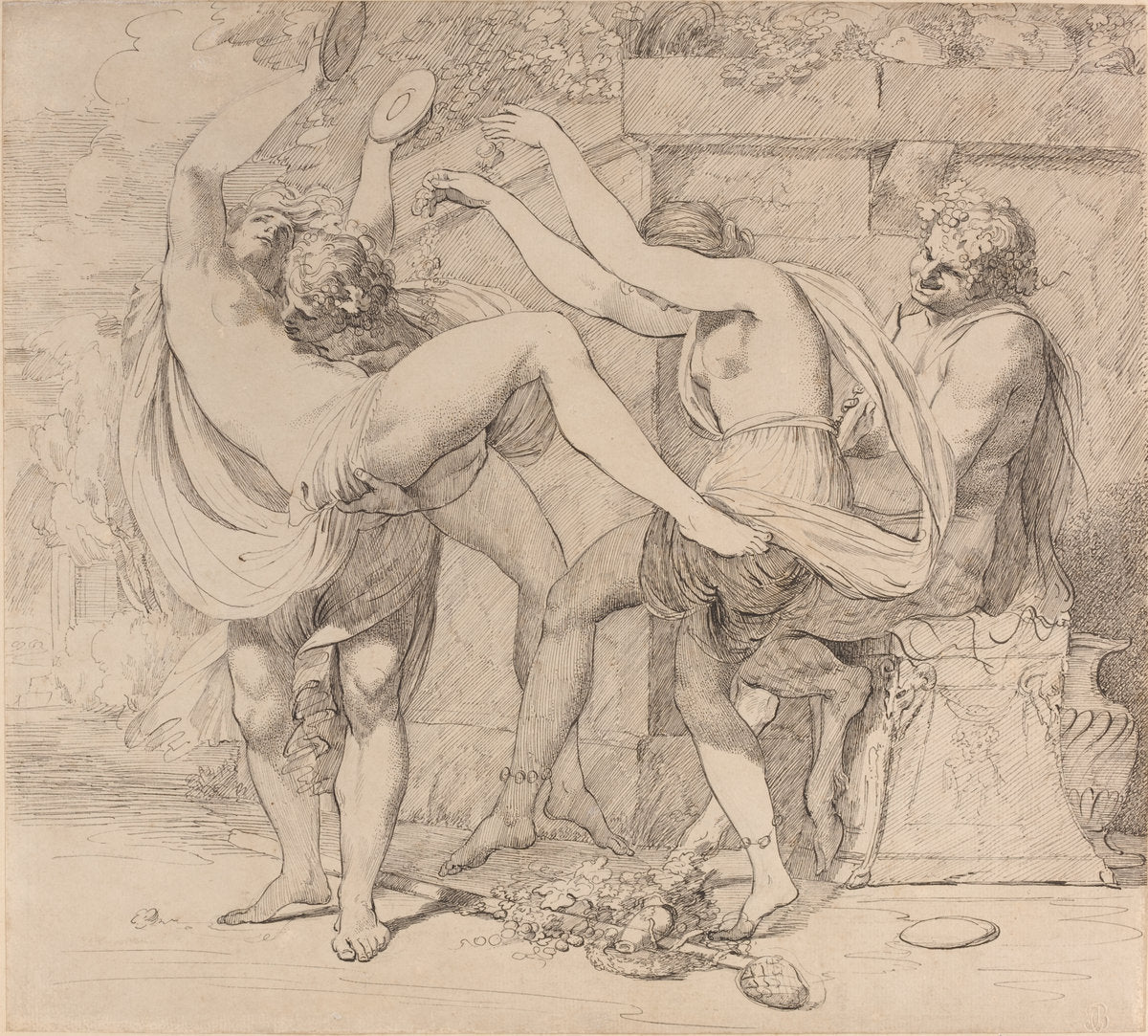 Bacchanal by John Hamilton Mortimer (British, 1740 - 1779), 16X12"(A3)Poster Print