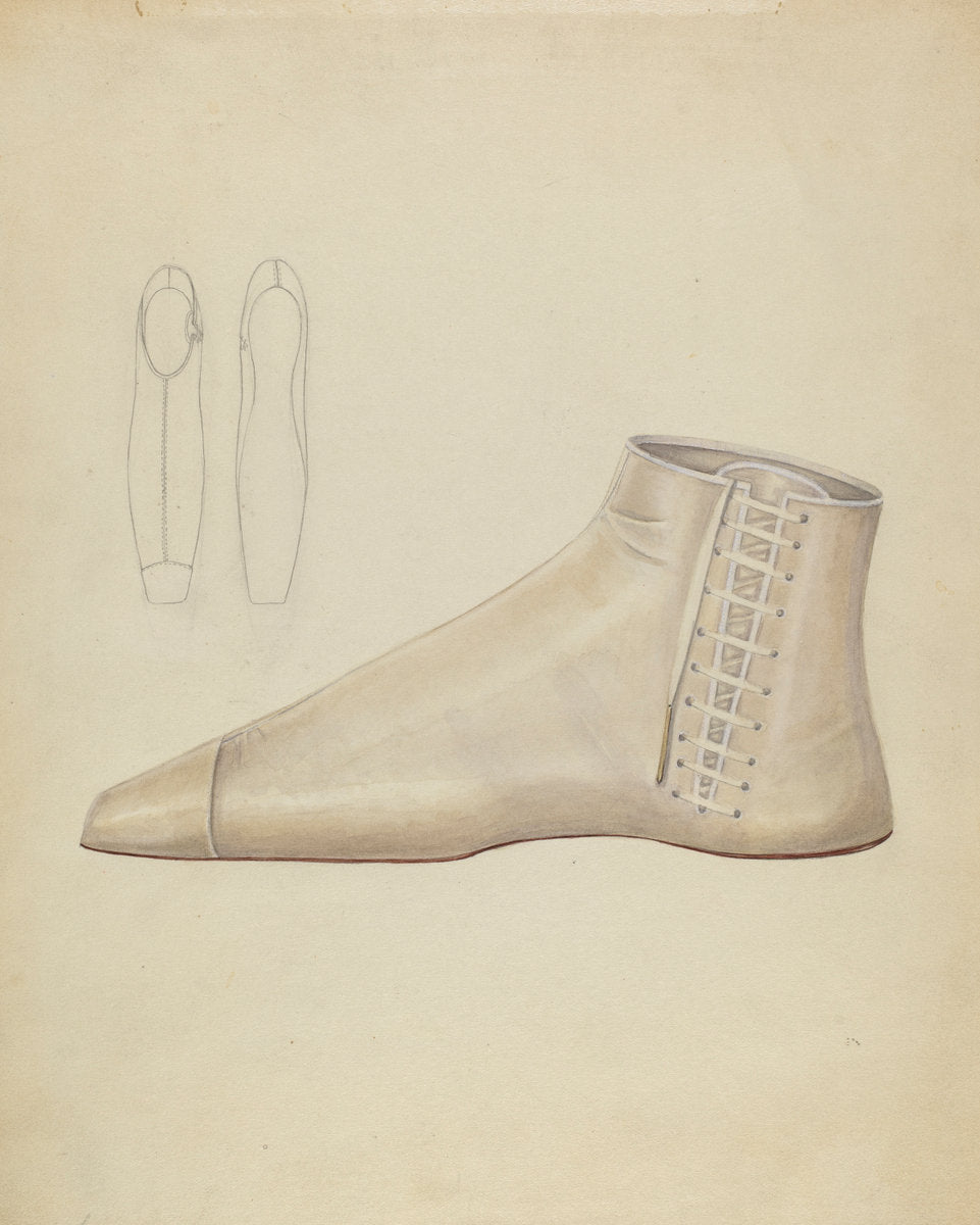 Shoe by Bessie Forman (American, active c. 1935), 16X12"(A3)Poster Print