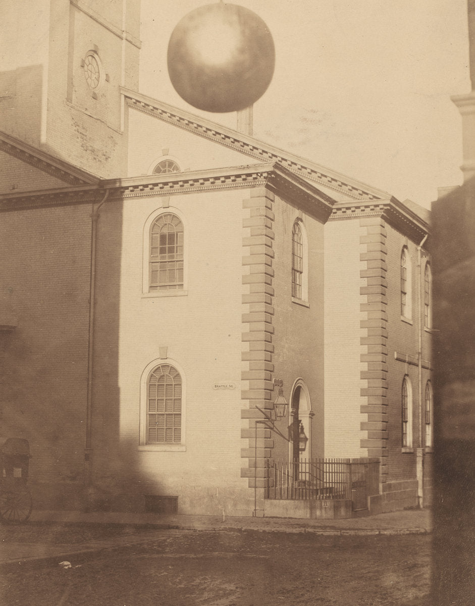 Brattle Square Church by Josiah Johnson Hawes (American, 1808 - 1901), 16X12"(A3)Poster Print