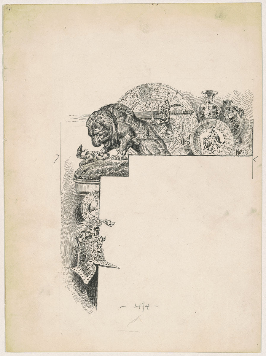 Bronzes by James Henry Moser (American (born Canada), 1854 - 1913), 16X12"(A3)Poster Print