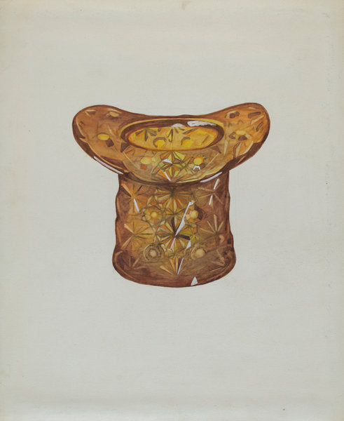 Amber Glass Hat by Katherine Hastings (American, active c. 1935), 16X12"(A3)Poster Print
