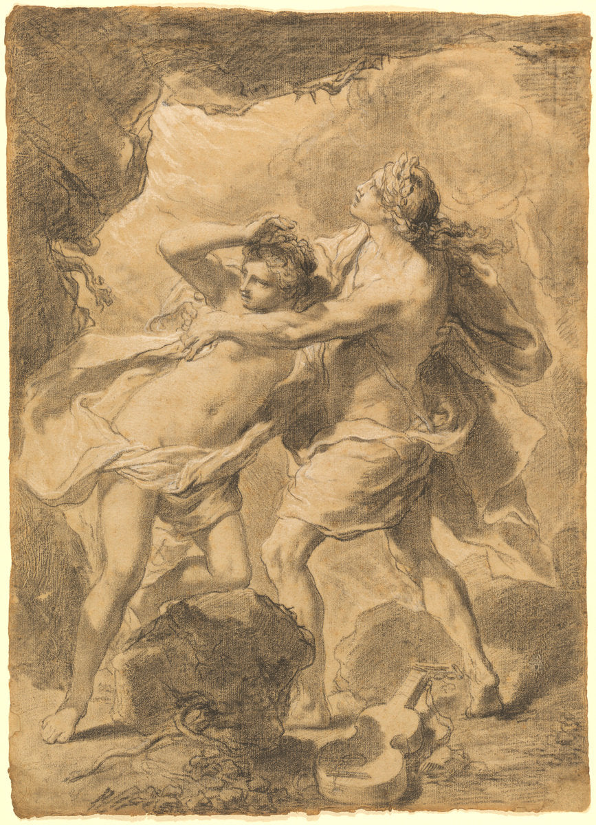 Orpheus and Eurydice by Gaetano Gandolfi (Bolognese, 1734 - 1802), 16X12"(A3)Poster Print