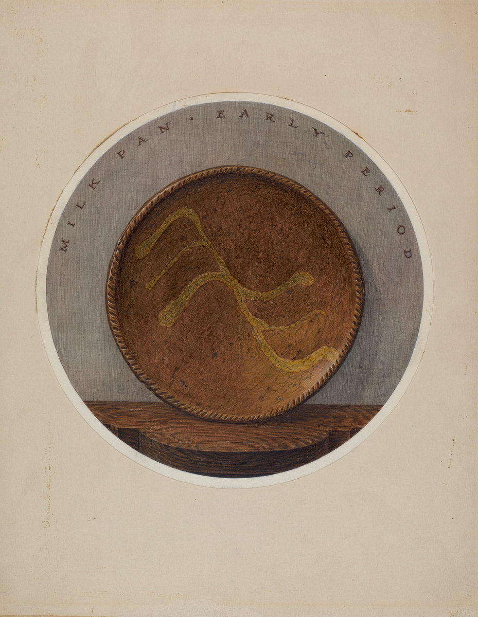 Small Plate or Saucer by John Matulis (American, 1910 - 2000), 16X12"(A3)Poster Print