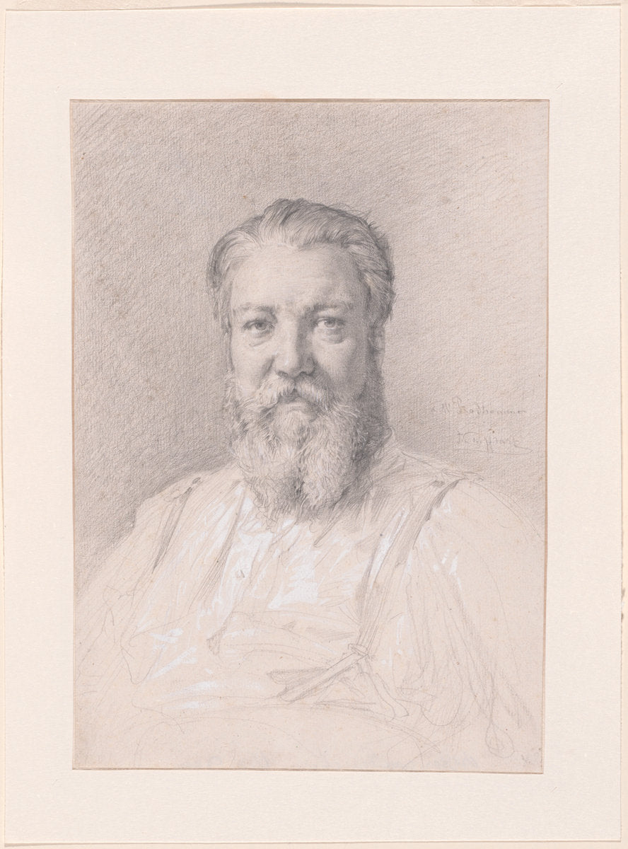 René François Armand Prudhomme by François-Nicolas Chifflart (French, 1825 - 1901), 16X12"(A3)Poster Print