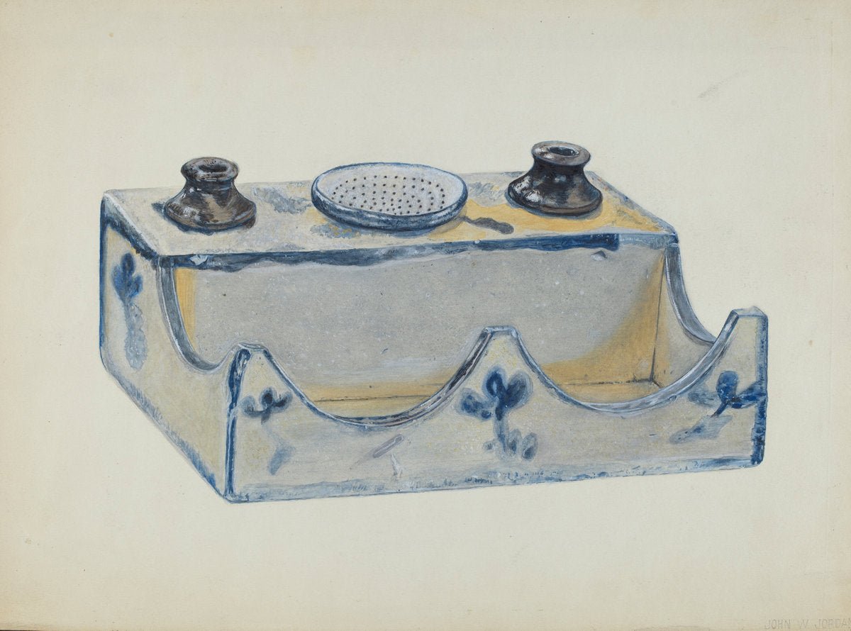 Pottery Ink Stand by John Jordan (American, active c. 1935), 16X12"(A3)Poster Print