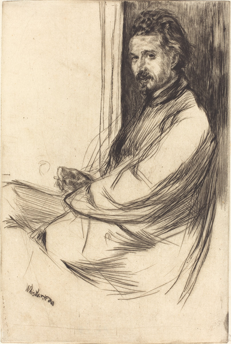 Axenfeld by James McNeill Whistler (American, 1834 - 1903), 16X12"(A3)Poster Print