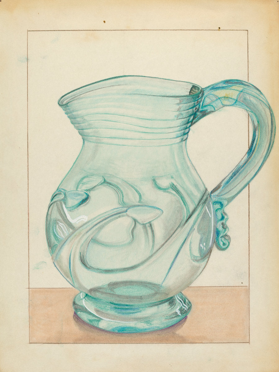 Pitcher by S. Brodsky (American, active c. 1935), 16X12"(A3)Poster Print