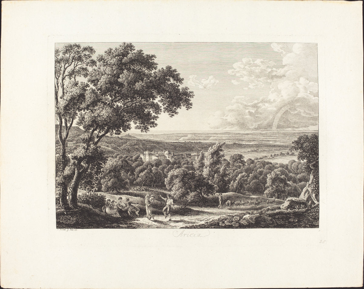 Aricia by Johann Christian Reinhart (German, 1761 - 1847), 16X12"(A3)Poster Print