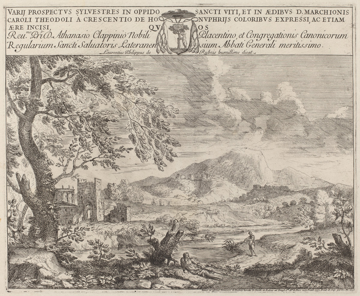 The Flutist by Crescenzio Onofri (Italian, probably 1632 - 1712 or after), 16X12"(A3)Poster Print