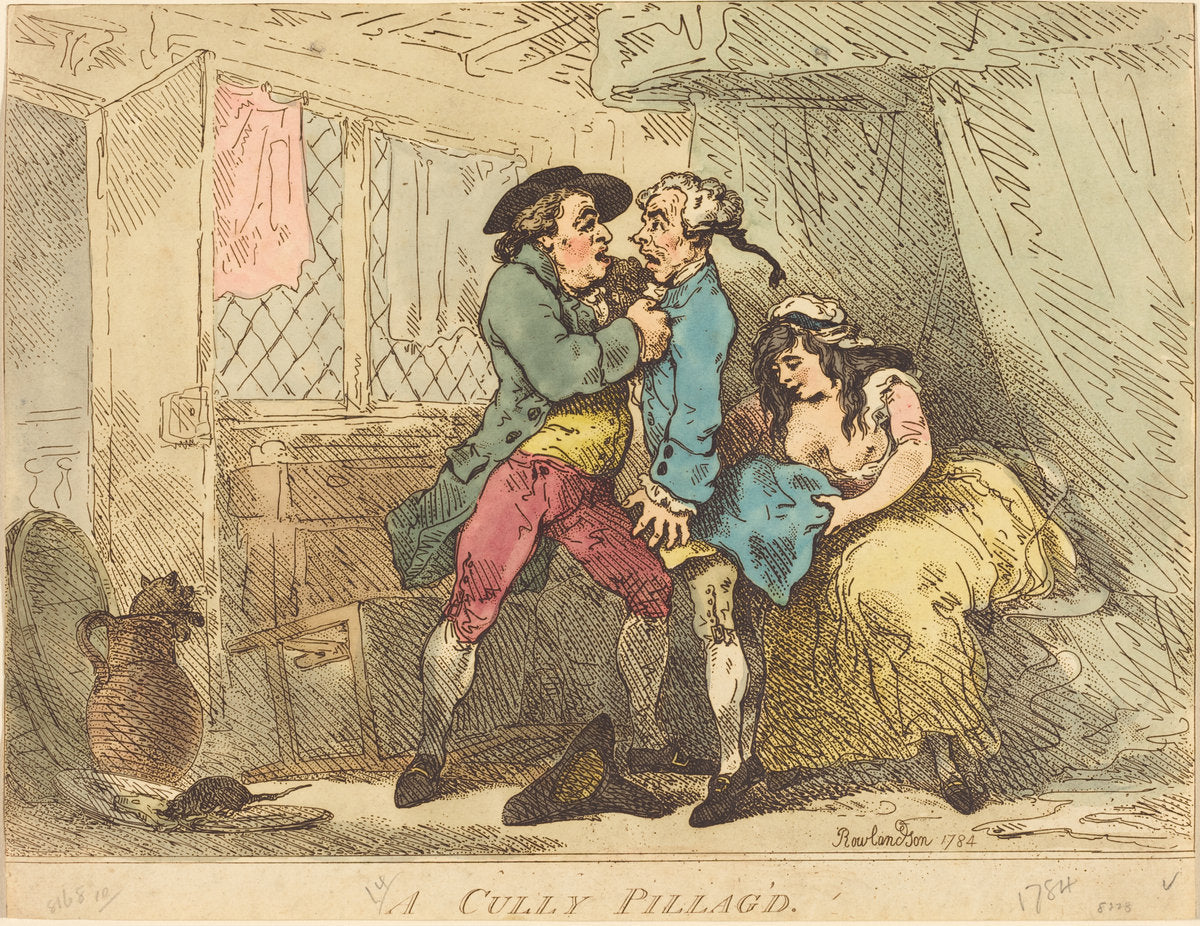A Cully Pillaged by Thomas Rowlandson (British, 1756 - 1827), 16X12"(A3)Poster Print