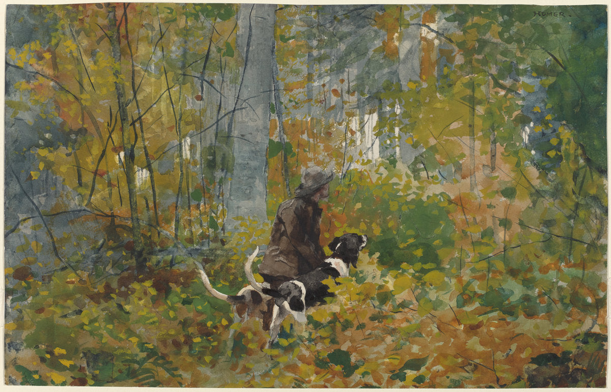 On the Trail by Winslow Homer (American, 1836 - 1910), 16X12"(A3)Poster Print