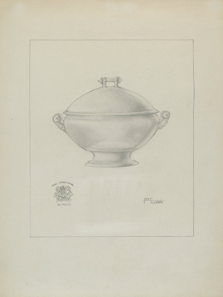 c. 1937 by Joseph Sudek (Soup Tureen), 16X12"(A3)Poster Print