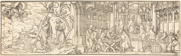 Traffic in Indulgences by Hans Holbein the Younger (German, 1497/1498 - 1543), 16X12"(A3)Poster Print