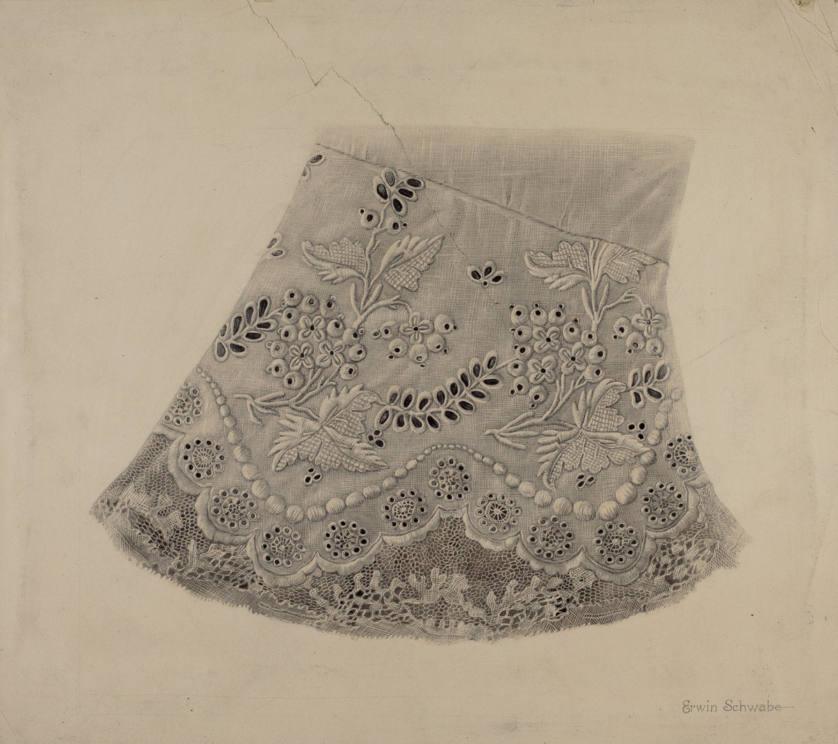 Embroidered Cuff by Erwin Schwabe (American, active c. 1935), 16X12"(A3)Poster Print