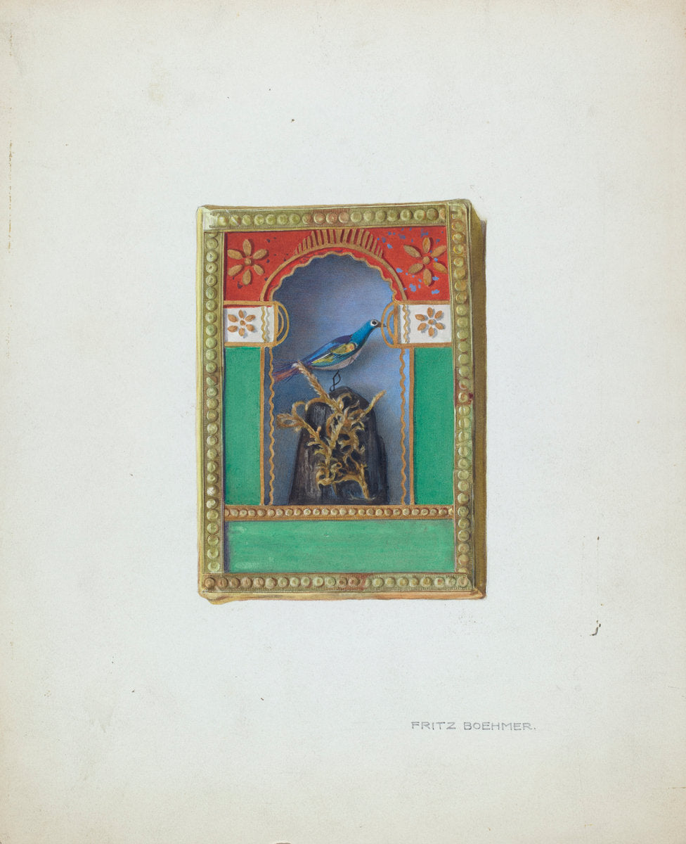 Ornamental Shadow Box by Fritz Boehmer (American, active c. 1935), 16X12"(A3)Poster Print
