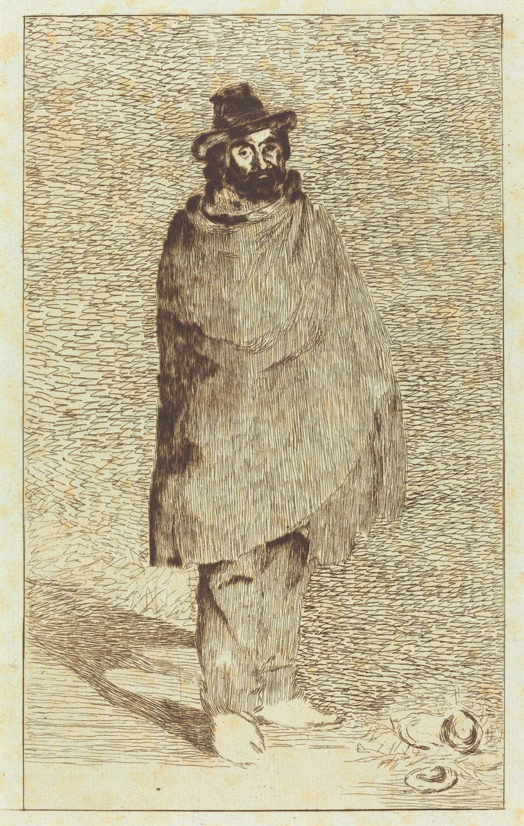The Philosopher (Le philosophe) by Edouard Manet (French, 1832 - 1883), 16X12"(A3)Poster Print