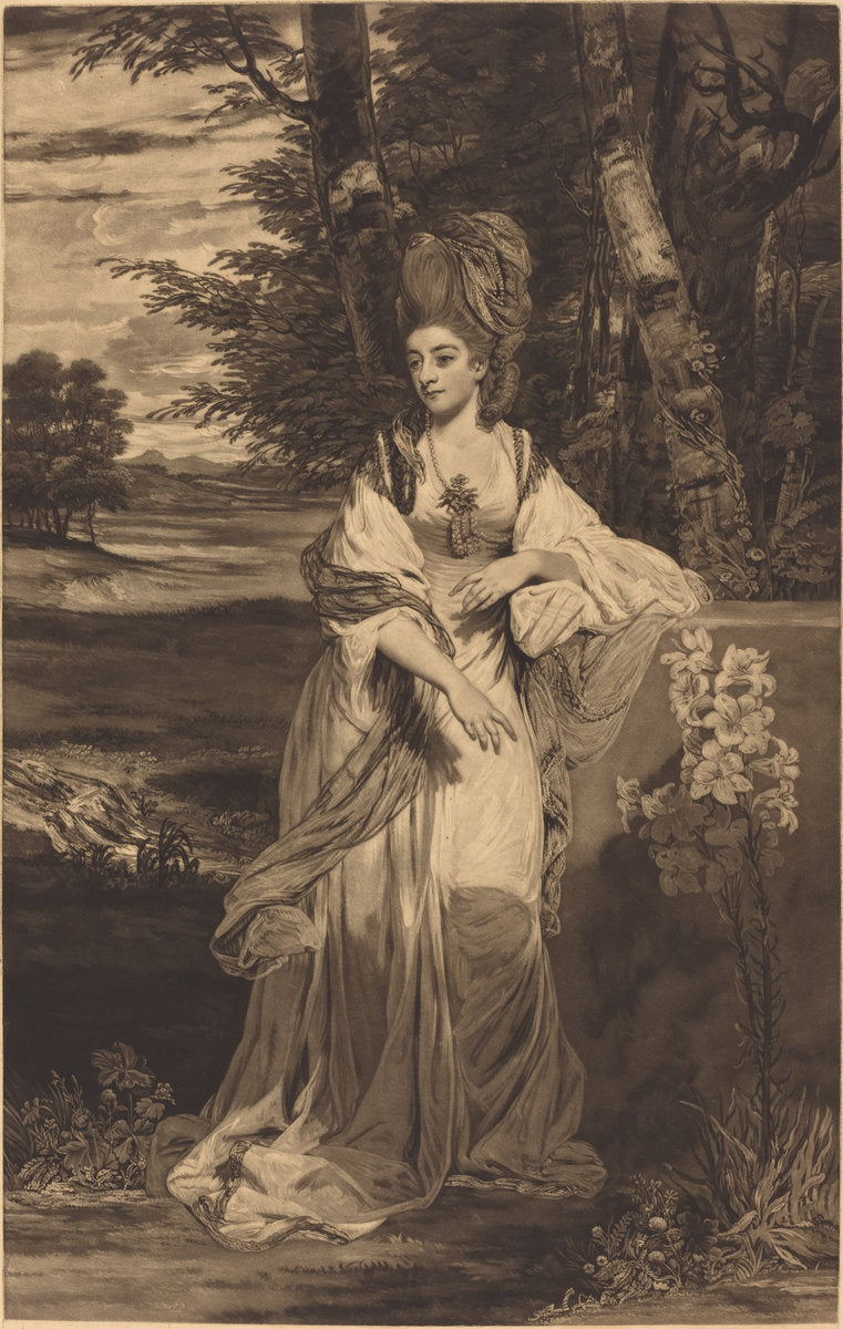 Catherine, Lady Bampfylde by Thomas Watson after Sir Joshua Reynolds (British, 1743 or 1748 - 1781), 16X12"(A3)Poster Print